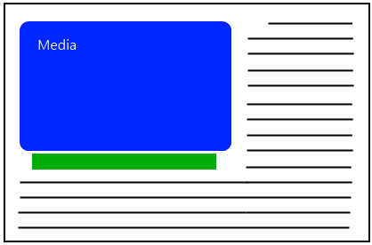 MediaPlayerElement with neighboring elements