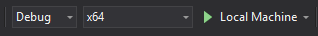 Debug; x64; Local Machine