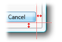 Obraz przedstawiający odstępy na marginesach okna dialogowego 