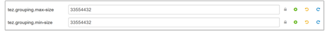 Apache Ambari Tez grouping sizes.