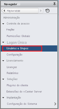 Screenshot shows how to select the Users and Groups option.