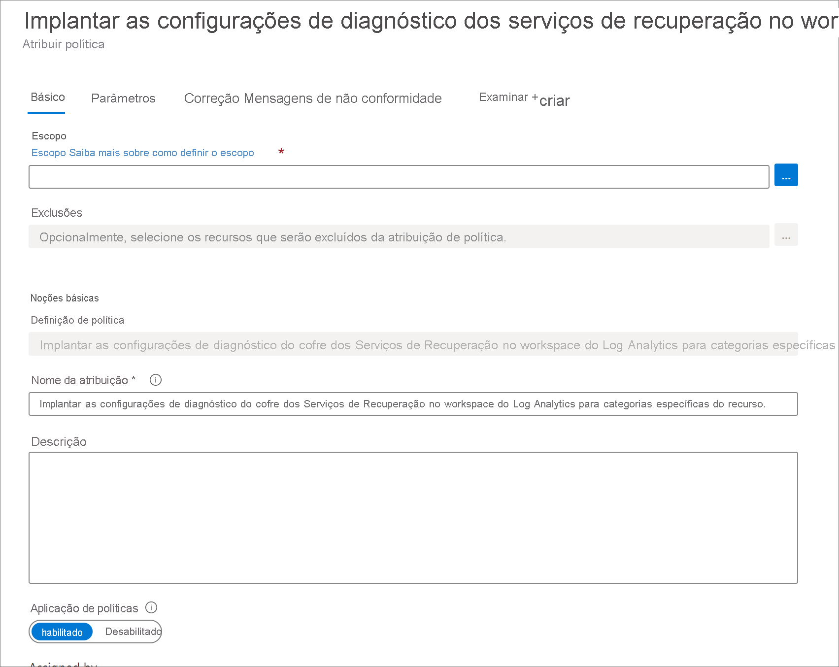 Noções Básicas de Atribuição de Política