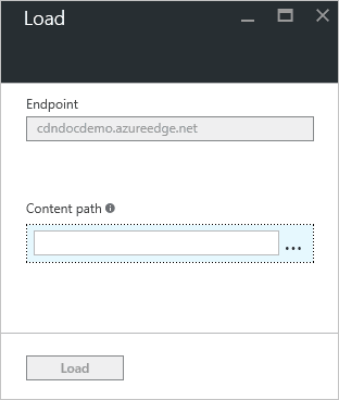 Painel de carregamento da CDN