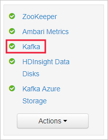 Guia Lista de serviços do Apache Ambari.