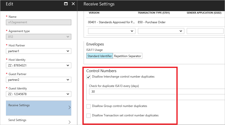 Selecionar configurações de verificação de duplicadas