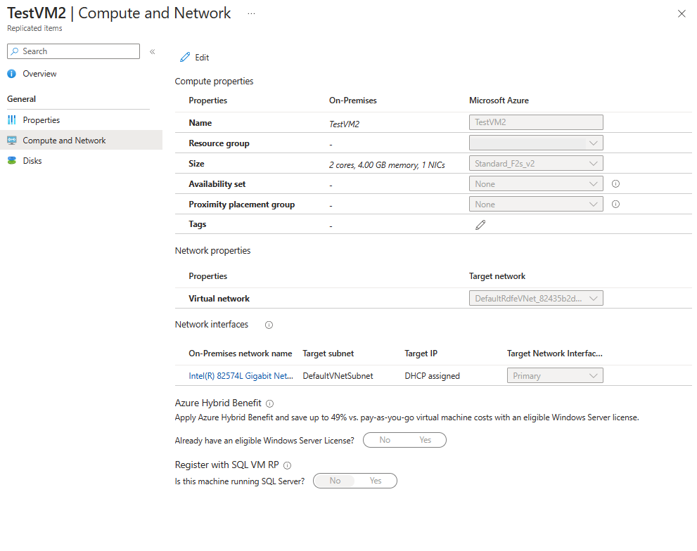 Captura de tela das configurações de rede.