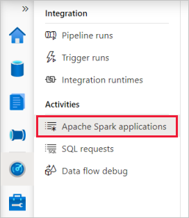 Selecionar aplicativos Spark