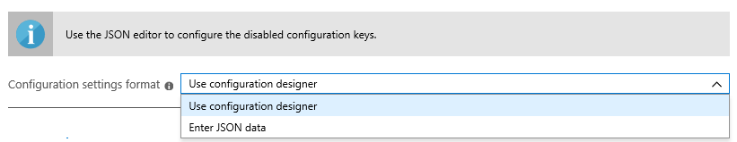 Formato das definições de configuração – Utilizar o estruturador de configuração