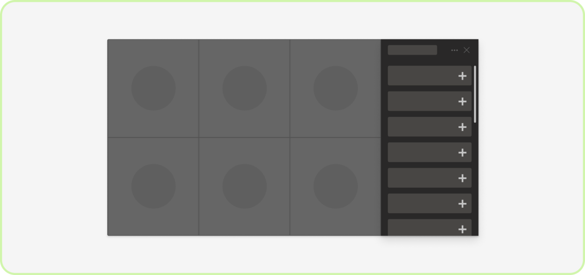 Exemplo que mostra o deslocamento vertical num separador na reunião.