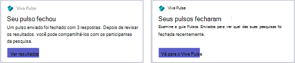 Captura de ecrã a mostrar dois estados do Viva Pulse card.