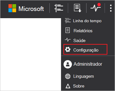 Ícone de definições de configuração do ATA.