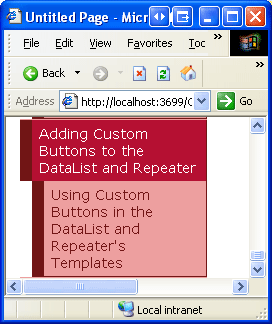 O mapa do site agora inclui a entrada para o tutorial de botões personalizados