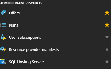 Servidores de hospedagem SQL no portal do administrador do Azure Stack Hub