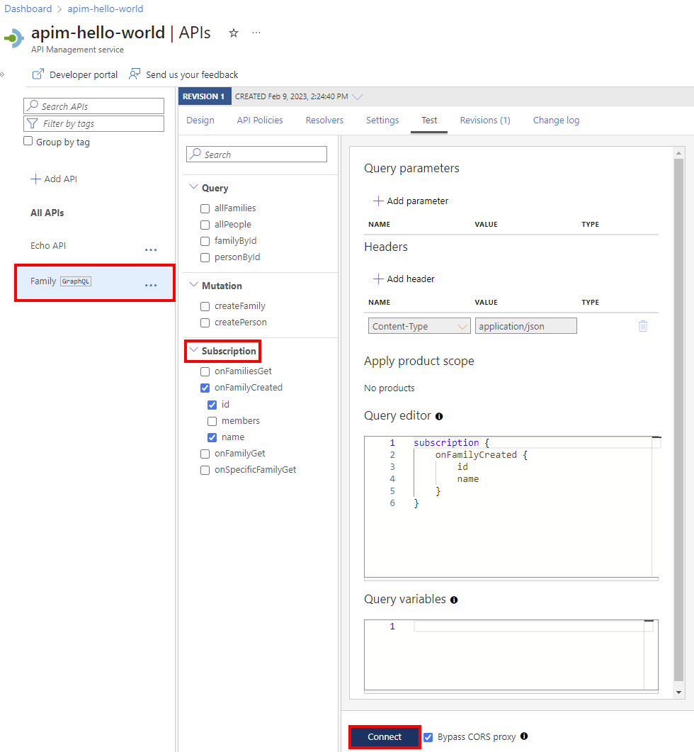 Captura de tela de uma consulta de assinatura no editor de consultas.