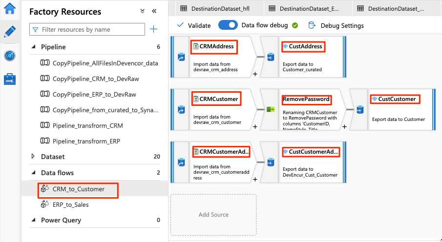 Captura de tela que mostra o fluxo de dados do CRM para o Cliente.