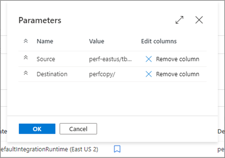 Captura de tela de “Adicionar colunas para propriedades do usuário à lista de execuções de atividade”.