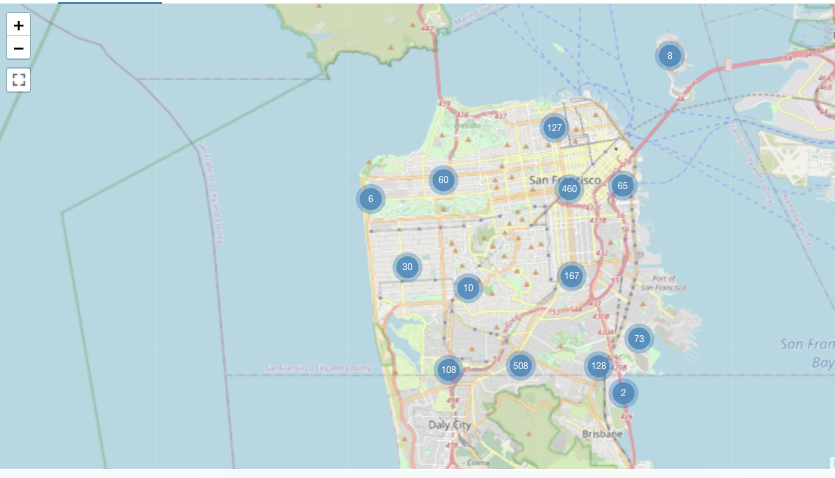 Exemplo de marcador de mapas