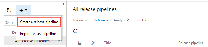 Como criar um pipeline de lançamento