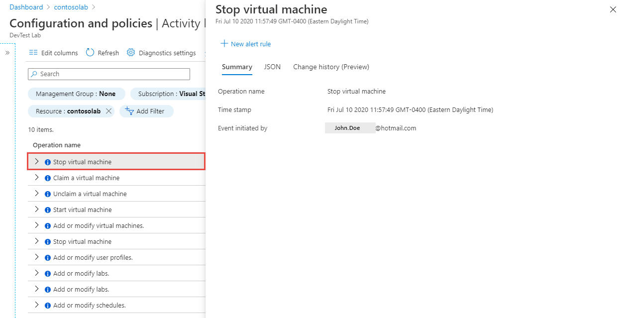 Parar evento da VM – Resumo