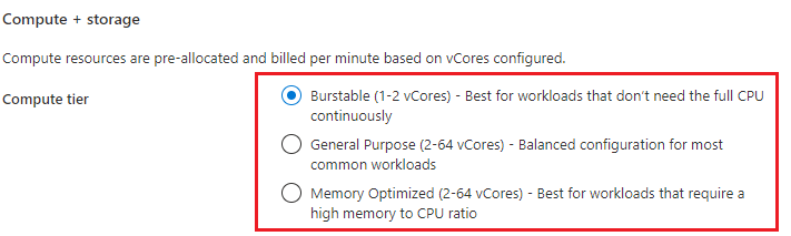 Captura de tela que lista as camadas de computação.