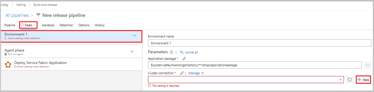 Adicionar conexão do cluster