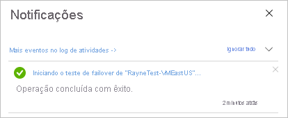 Notificação de êxito