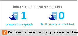 Infraestrutura local necessária no planejador de implantação