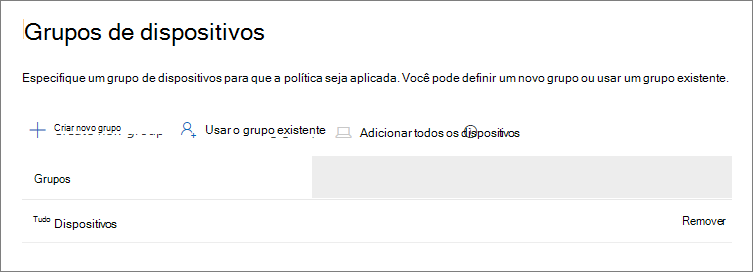 Captura de tela da opção Adicionar Todos os Dispositivos.