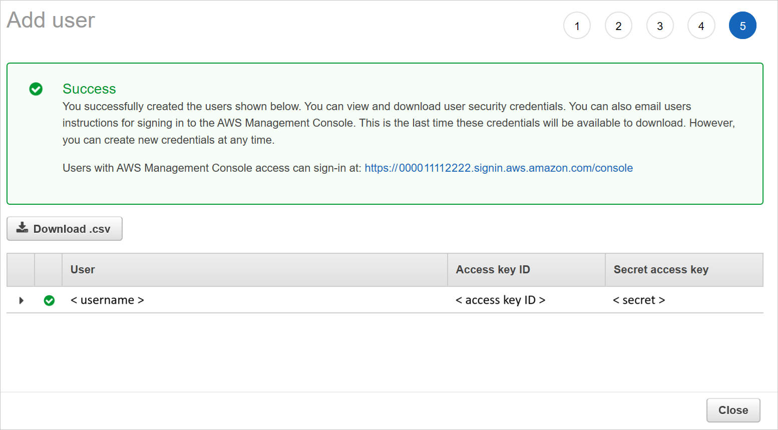 Transfira csv no AWS.