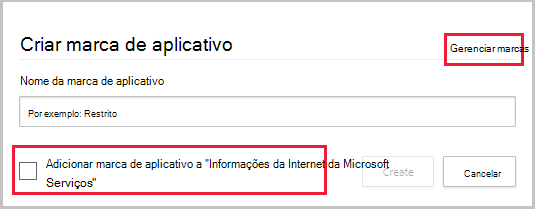 criar etiqueta de aplicação personalizada a partir da aplicação.