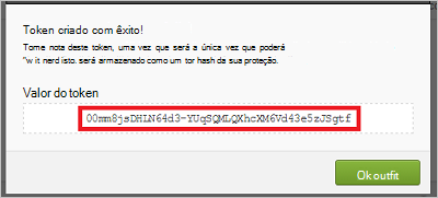 Valor do token okta.