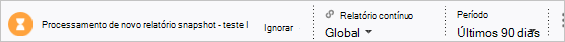 Captura de ecrã a mostrar uma barra de menus do ficheiro de registo de processamento.