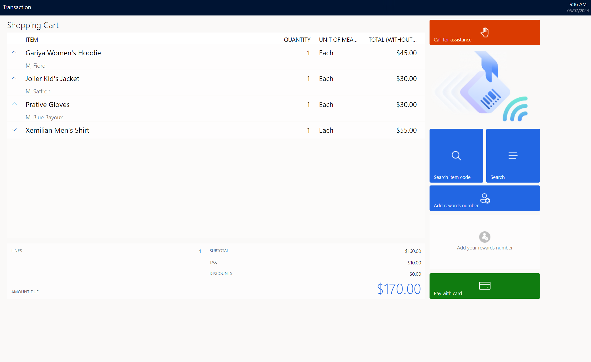 Layout de SCO pronto para uso voltado para o cliente