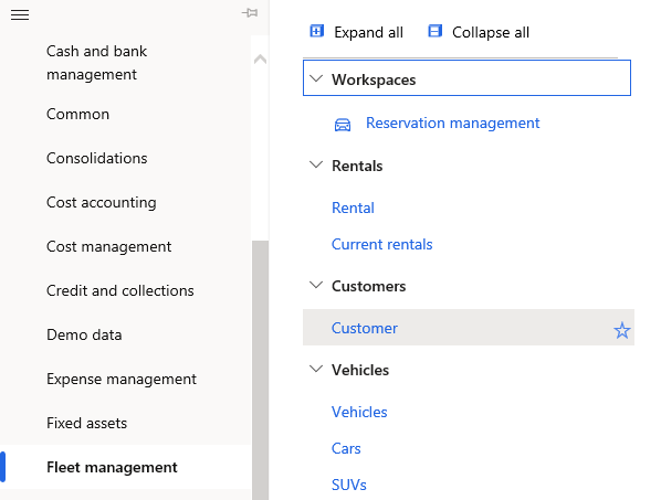 Navigate to customer list.