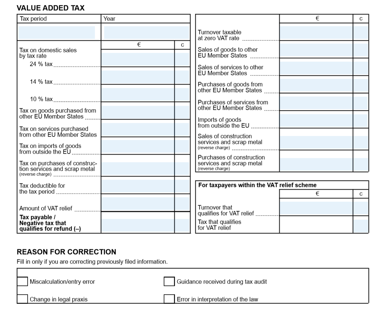 Finnish self-assesed tax report.