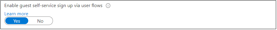 Captura de tela mostrando a configuração de inscrição para autoatendimento por meio de fluxos dos usuários.