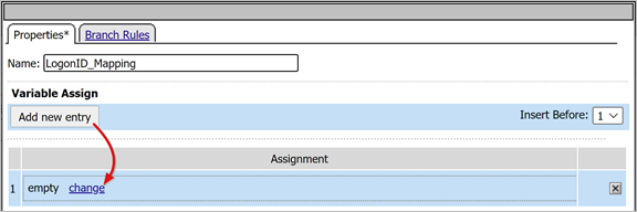 Captura de tela da opção Adicionar nova entrada e da opção alteração.