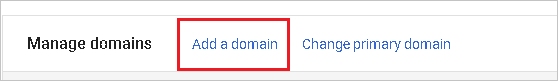 Adicionar Domínio no G Suite