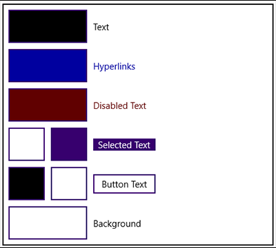 High contrast white theme.