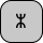 U+16EF RUNIC TVIMADUR SYMBOL