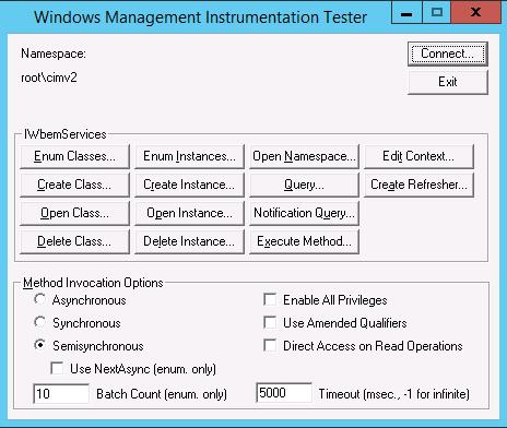 WBEMTEST CIMV2