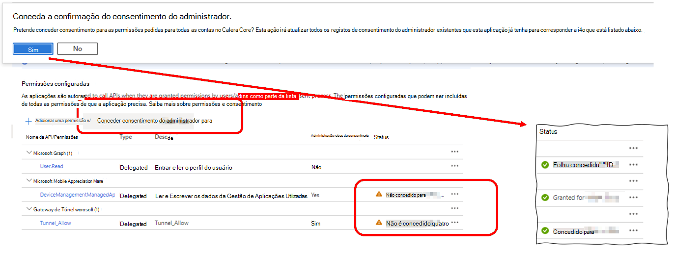 Consentimento geral do administrador.