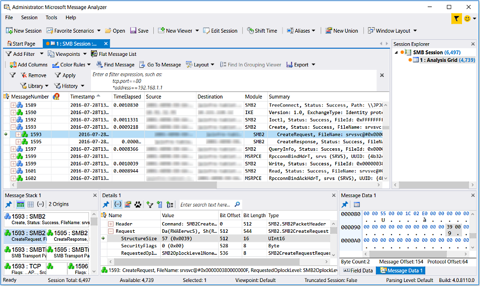 Analysis Grid viewer default configuration