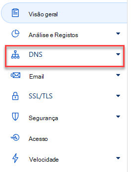 Selecione DNS.