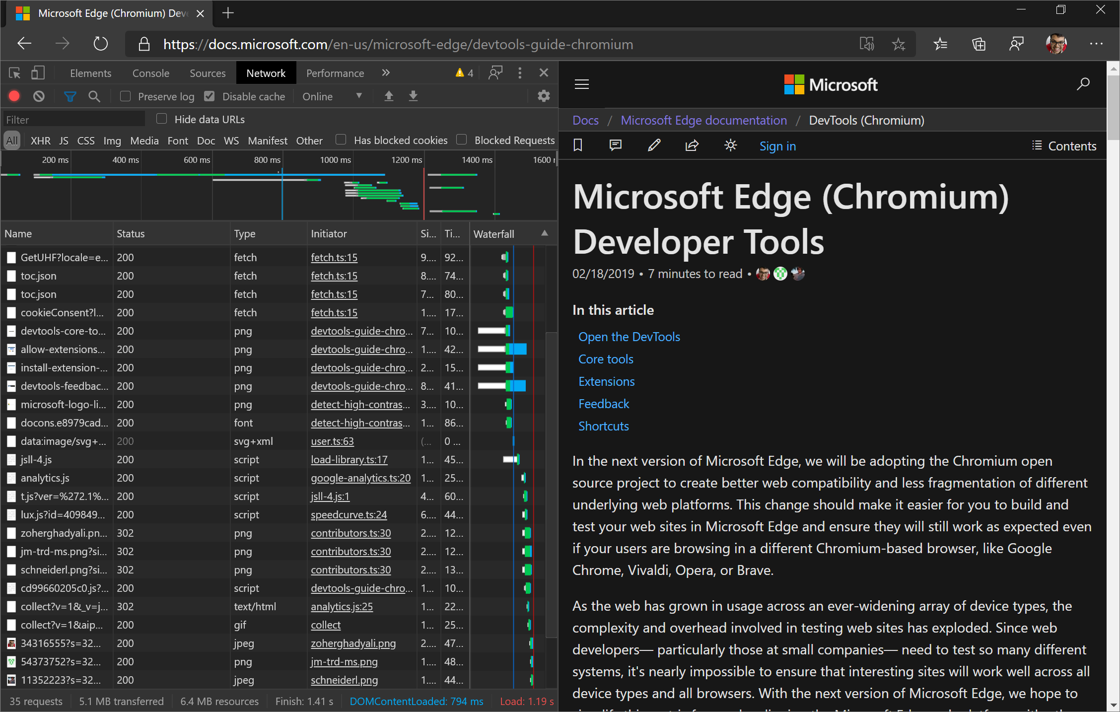 DevTools ancorado à esquerda da janela viewport