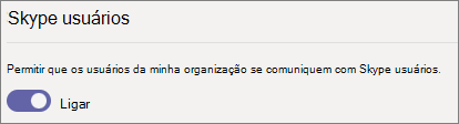 Captura de tela da configuração de usuários do Skype.