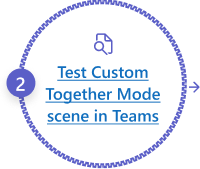Testar cenas do Modo Personalizado Em Conjunto no Teams.