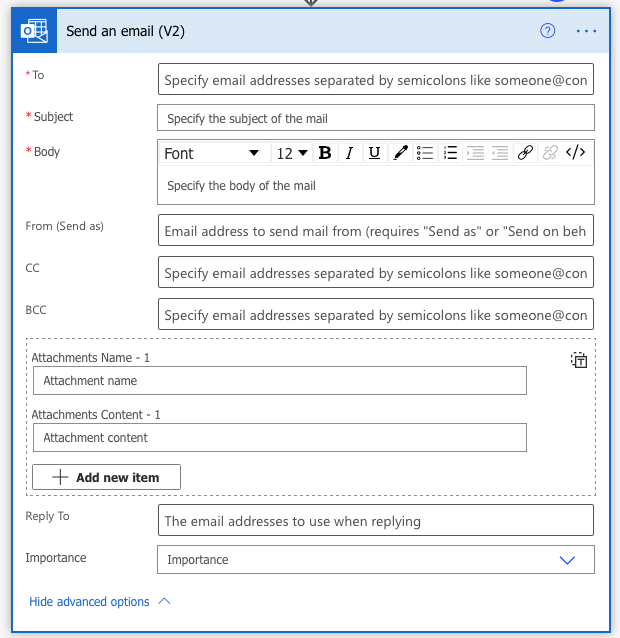 Notificação do Power Automate