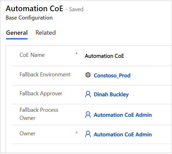 Captura de tela mostrando um exemplo do registro de fallback.