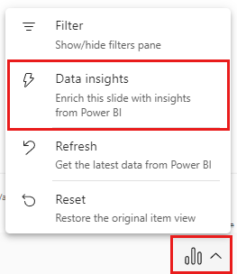 Captura de tela mostrando insights de dados colados em slides e anotações.